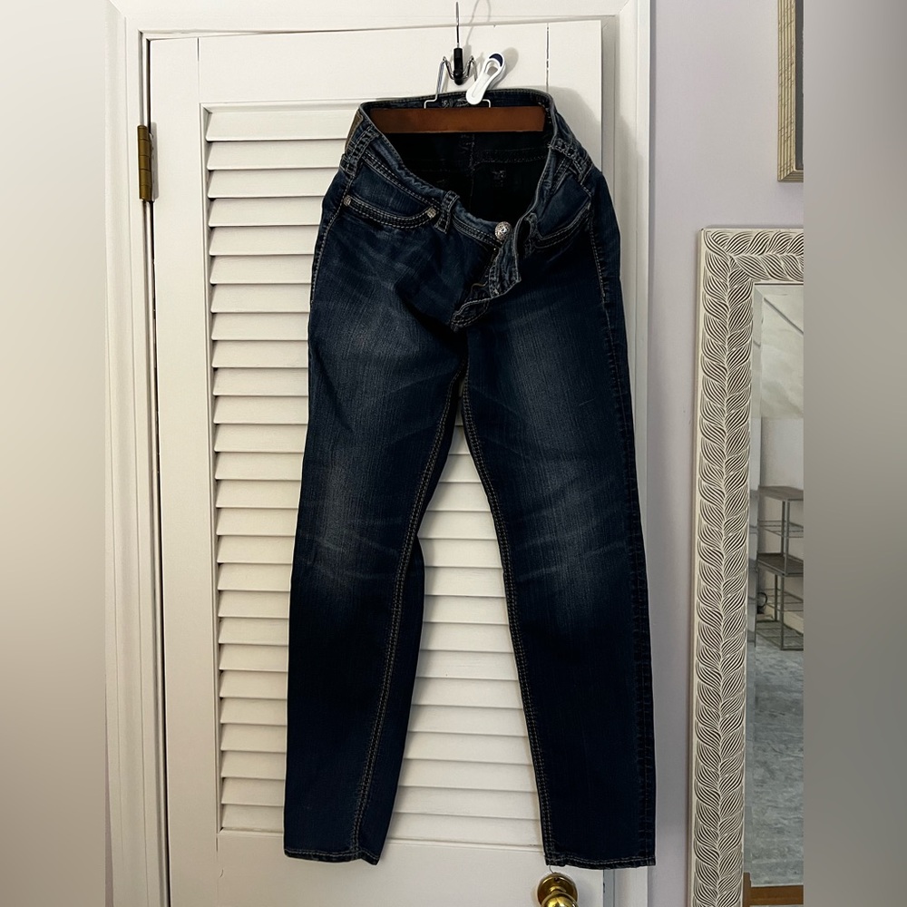 9. Silver Jeans Suki mid super skinny w32 L 31